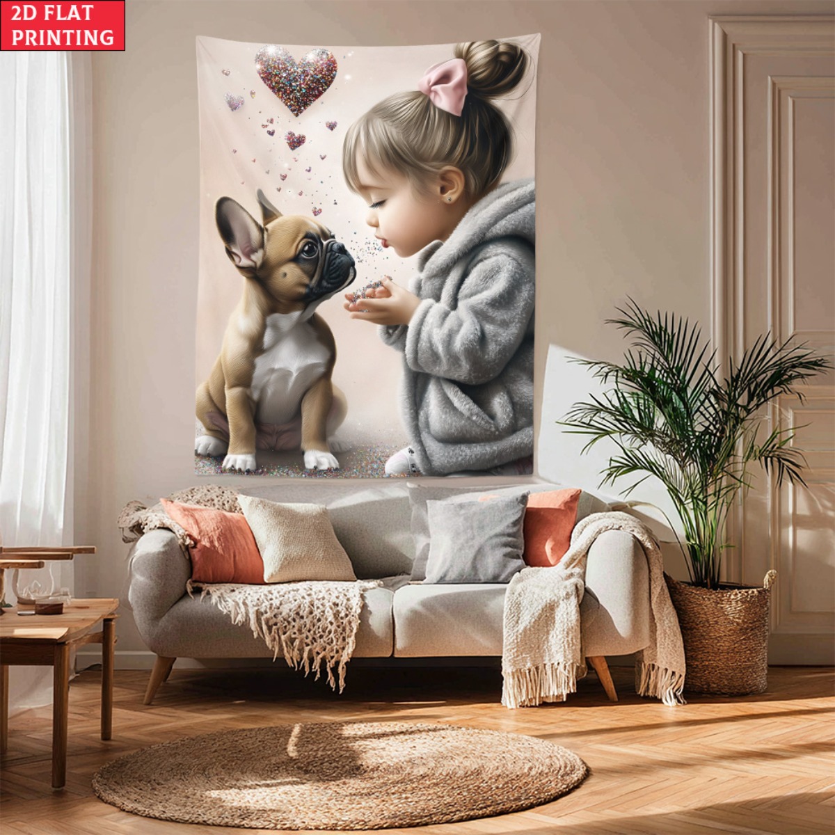 Mädchen mit französischer Bull – Baby Nursery Decor Girl Bewertung und Preis