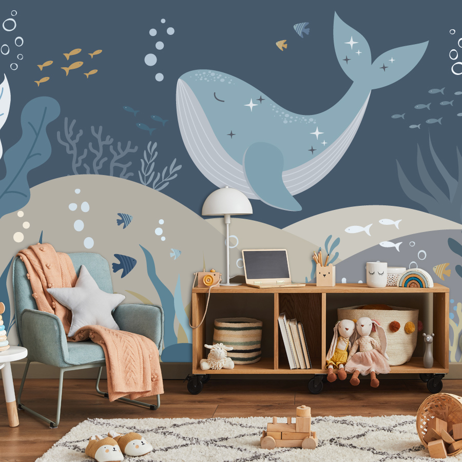 10+ Niedliche Cartoon-Wal-Tape – Baby Nursery Peel And Stick Wallpaper Bewertung und Preis